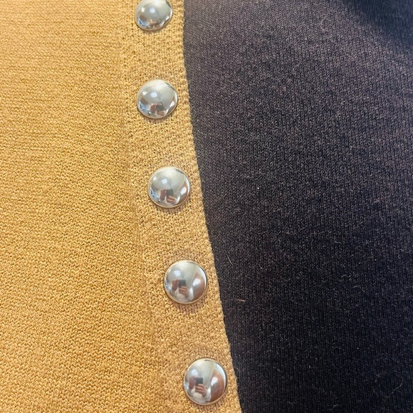 INC International Concepts Camel Studded Cardigan - Picture 3 of 6